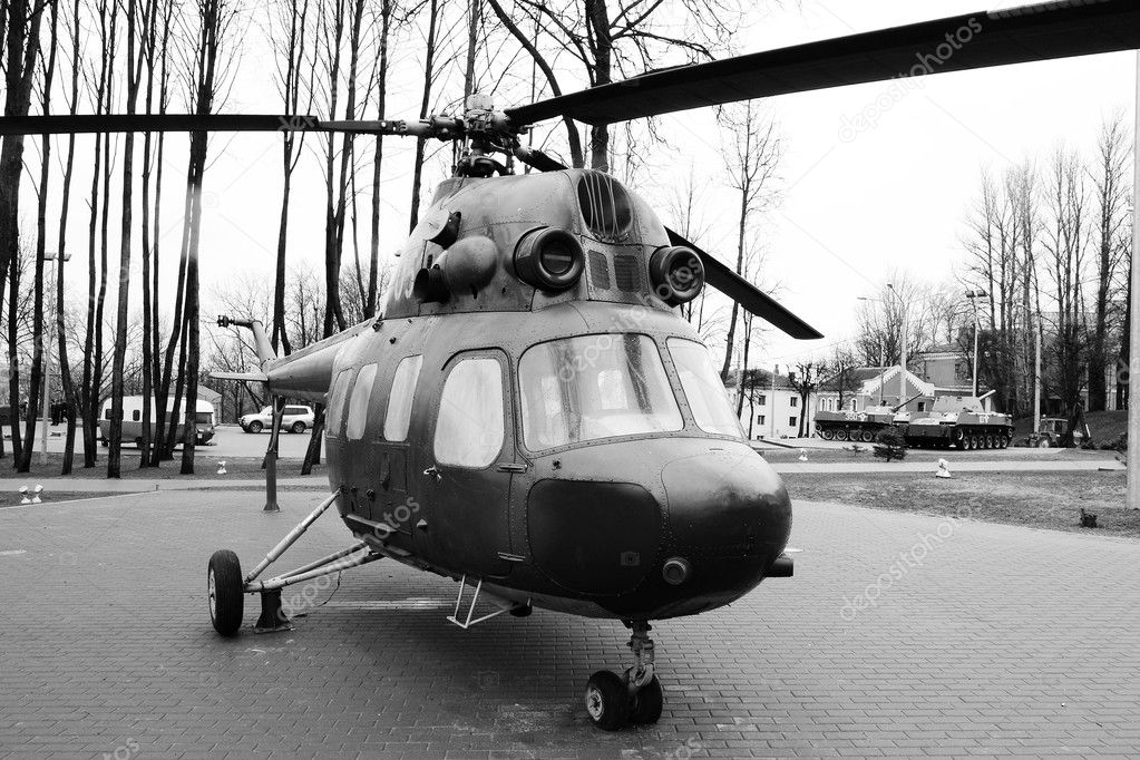 Russian helicopter in museum