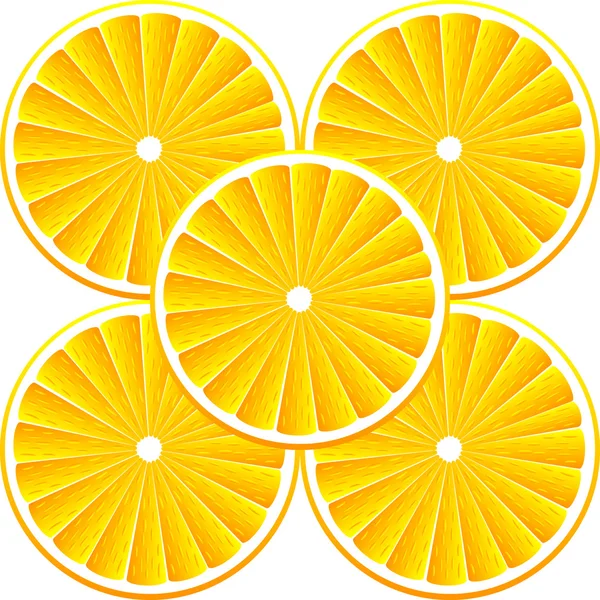 Fondo vectorial con naranjas — Vector de stock