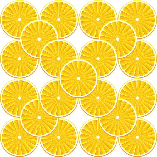 Vector achtergrond met sinaasappelen — Stockvector
