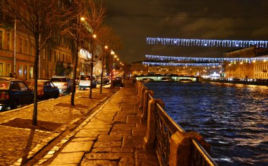 Fontanka Nehri, gece