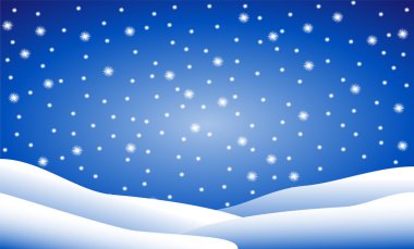 Snow fall clipart