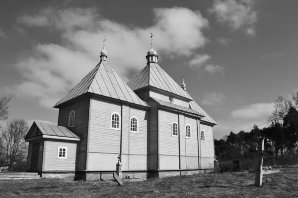 Małych wsi kościół miasto david — Zdjęcie stockowe