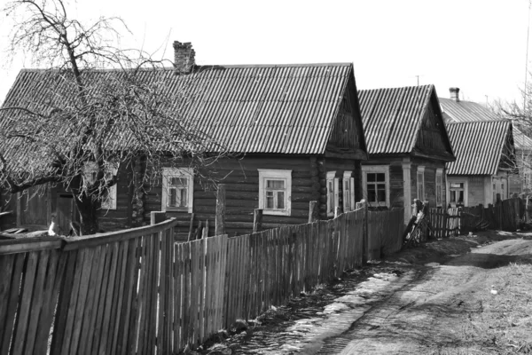 View of street in David-town on a sunny spring day — Stock Photo, Image