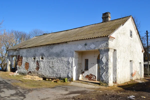 stock image View of old rural stone house in Turov