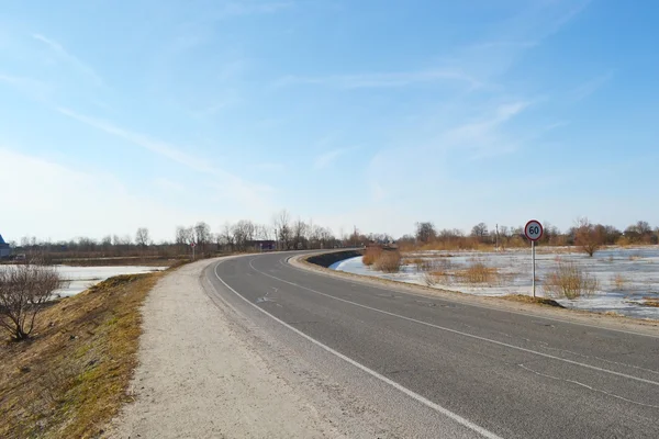 農村地域における高速道路 — ストック写真
