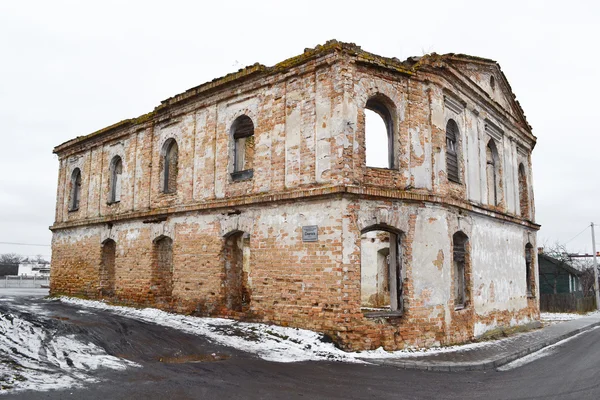 Le rovine di una sinagoga a Stolin — Foto Stock