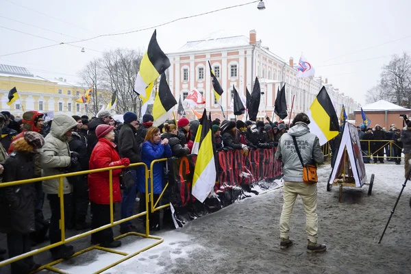 Manifestation de l'opposition à Saint-Pétersbourg — Photo