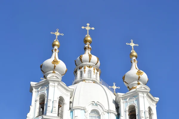 Smolny Cathedral on a sunny spring day — Stock Photo, Image