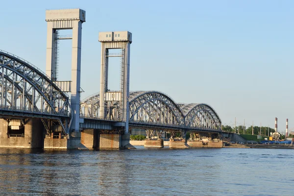 Finnische Eisenbahnbrücke am Abend — Stockfoto