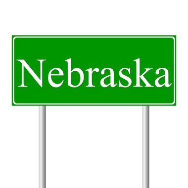 Nebraska yeşil yol levhası