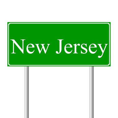 New jersey yeşil yol levhası