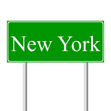 New york yeşil yol levhası