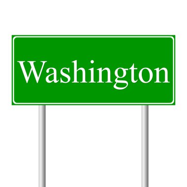 Washington yeşil yol levhası