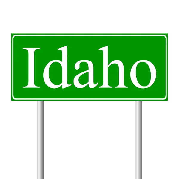 Idaho zielony znak — Wektor stockowy