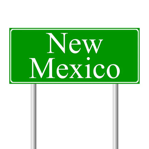 뉴 멕시코 녹색도 표지판 — 스톡 벡터