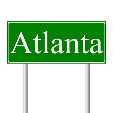 Atlanta yeşil yol levhası