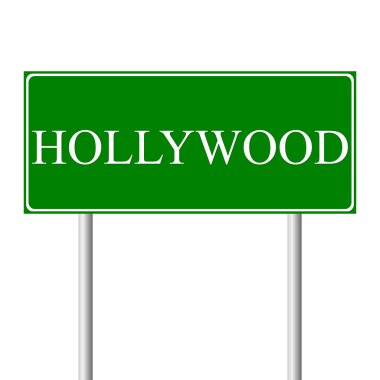 Hollywood yeşil yol levhası