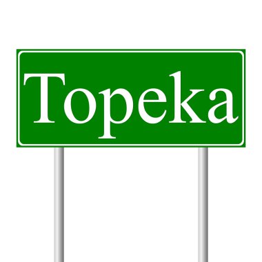 Topeka yeşil yol levhası