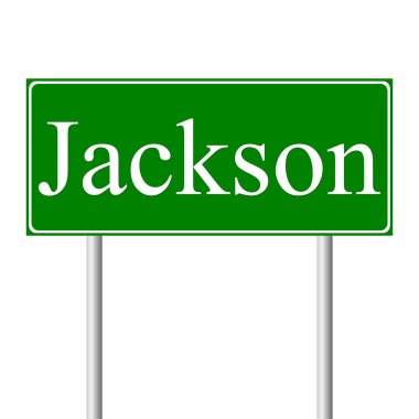 yeşil yol işaret Jackson