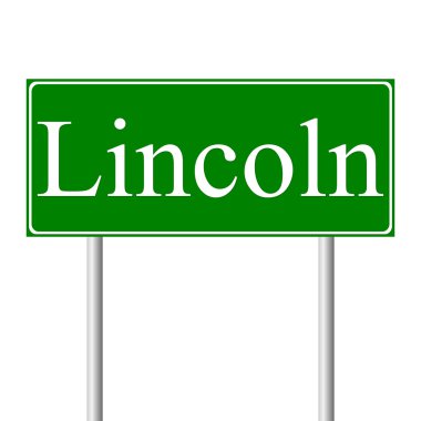 Lincoln yeşil yol levhası
