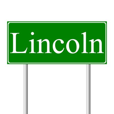 Lincoln green road sign clipart