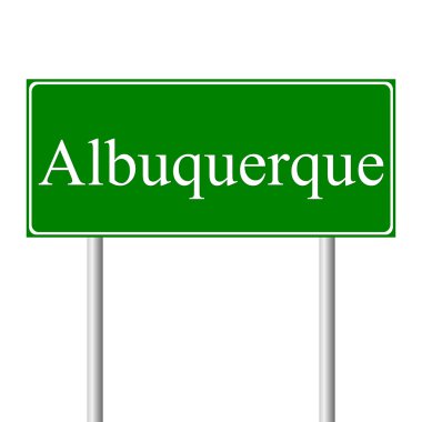 Albuquerque yeşil yol levhası