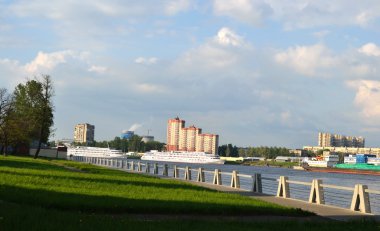 Görünüm setin neva Nehri'nin, st.petersburg