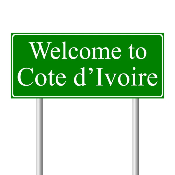 Welcome to Cote d'Ivoire — Stock Vector