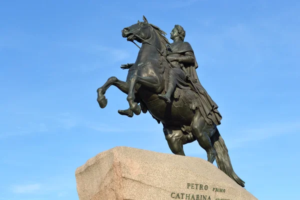 Brons horseman i st. petersburg — Stockfoto