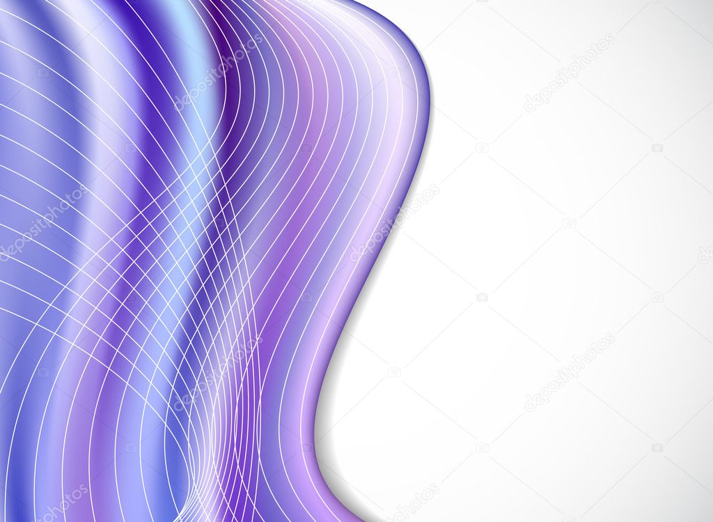 Wavy violet vector background