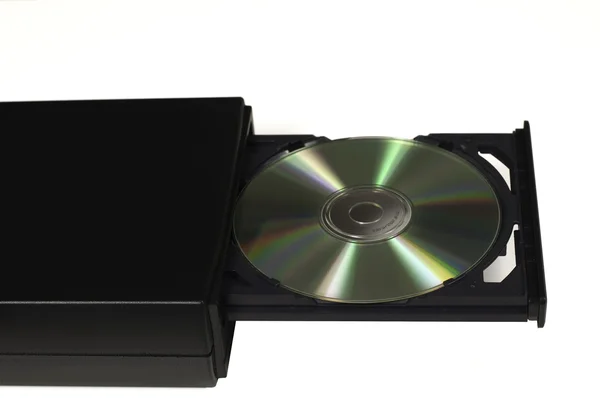 CD στη μονάδα ένα ανοιγμένο δίσκο — Φωτογραφία Αρχείου