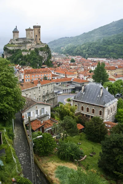 Oud kasteel in het centrum van foix, Frankrijk — Stockfoto