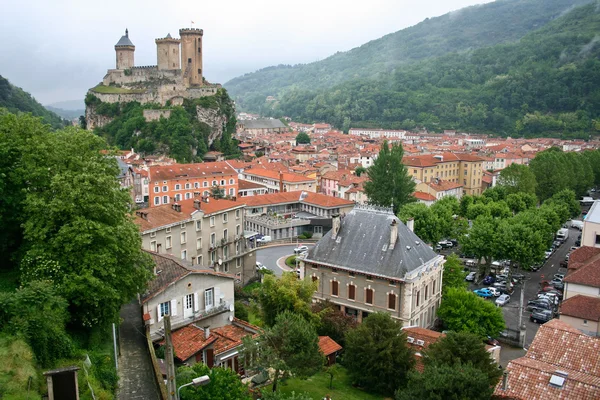 Old castle in the center of Foix, France — Stock Photo, Image