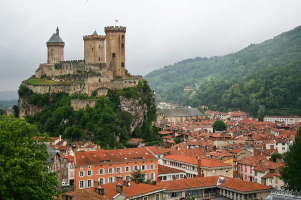 Old castle in the center of Foix, France — Stock Photo, Image