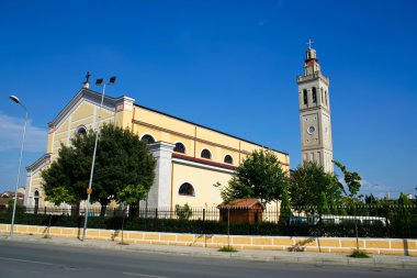 Catholic church in Albania clipart