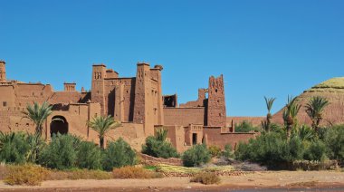 ait benhaddou 'dan Kasbah, Fas