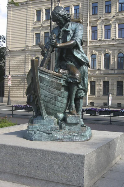 St. petersburg, Statue von König Peter dem Großen — Stockfoto