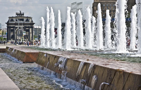 stock image Moscow, Triumphal arch