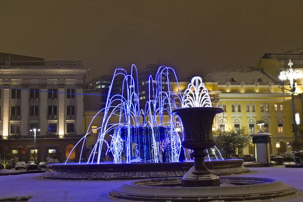 Moscow, electric fountains — Stock Photo, Image
