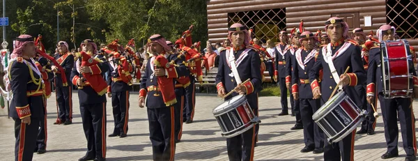 stock image Jordanian military orchestra