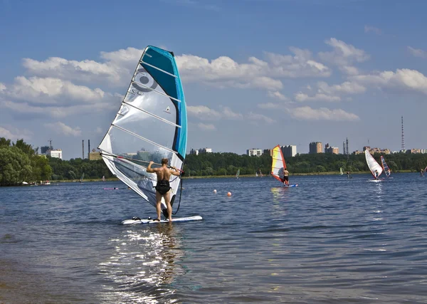 Windsurfing, Moskwa — Zdjęcie stockowe