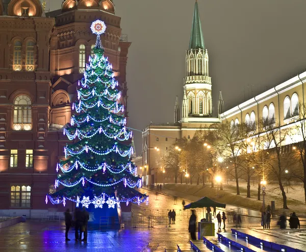 Москва, Різдвяна ялинка — стокове фото