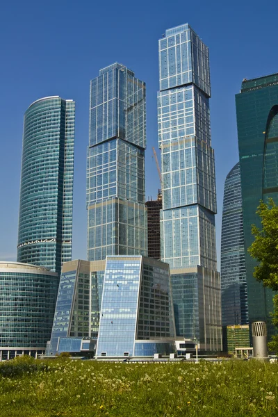 Moszkva, modern épületek — Stock Fotó