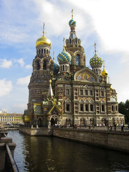 San Petersburgo, catedral de Jesucristo sobre sangre —  Fotos de Stock