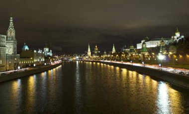 Moskova, kremlin, gece