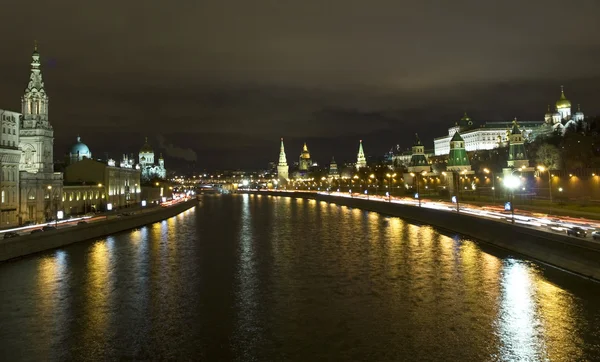 夜のクレムリン、モスクワ — ストック写真