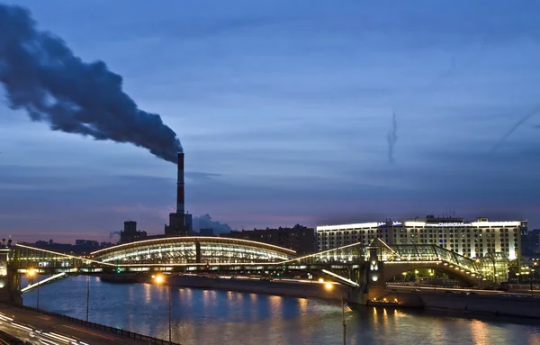 stock image Moscow, Kievskiy (Bogdan Hmelnitskiy) bridge