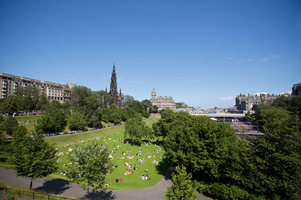 Edinburgh şehir merkezi. İskoçya. — Stok fotoğraf