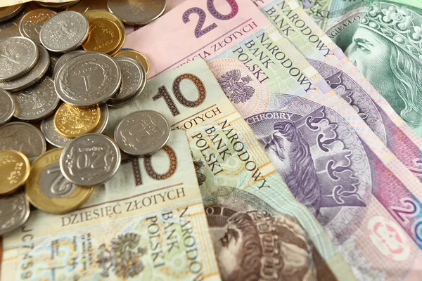 Moneda polaca - ZLOTY — Foto de Stock