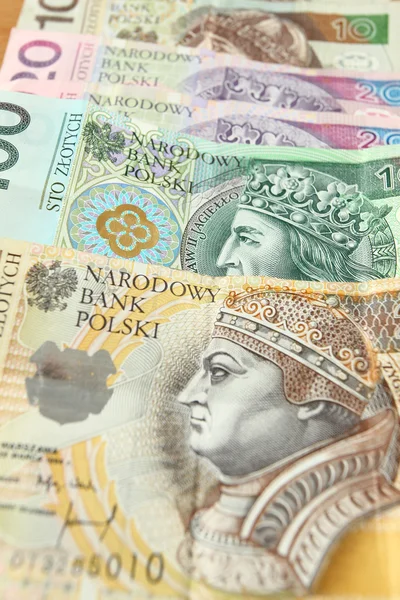 Польська валюті - Польський злотий — стокове фото